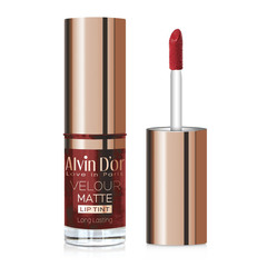 Alvin D`or AD-54 Тинт для губ стойкий с матовым финишем velour matt lip tint  тон 02вишня