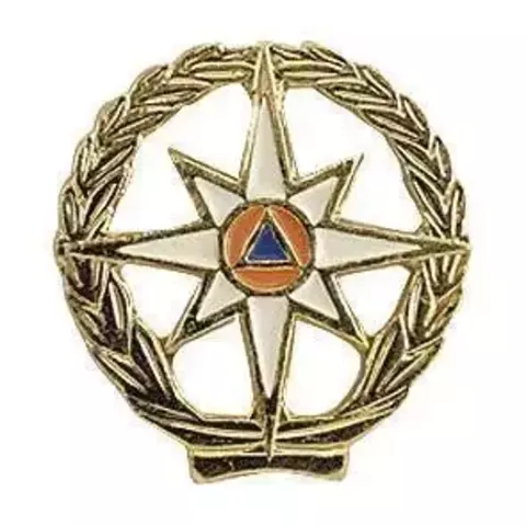 Эмблема петличная МЧС металл с просечкой