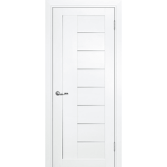Купить Межкомнатная дверь экошпон Profilo Porte PSC-17 белая остеклённая