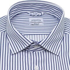 Сорочка мужская Seidensticker Regular Fit 01.142580-15 в синюю полоску