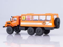 Ural-4322 shift work bus orange 1:43 Our Trucks #31