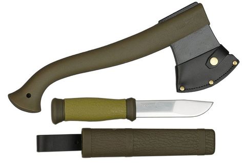 Набор нож/топор Morakniv Outdoor Kit MG комплект: 1шт. с топором, хаки (1-2001)