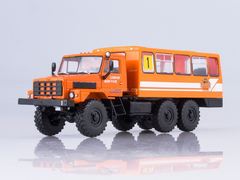 Ural-4322 shift work bus orange 1:43 Our Trucks #31