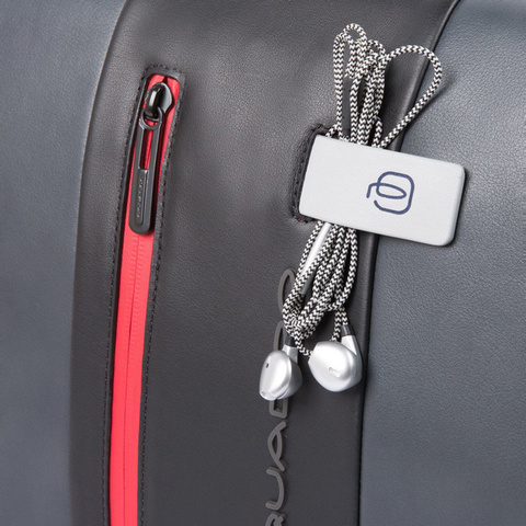 Сумка мужская Piquadro Urban серый/черный, кожа натуральная (CA1592UB00/GRN)