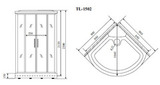 Timo Lux TL-1502 душевая кабина (90*90*230), шт