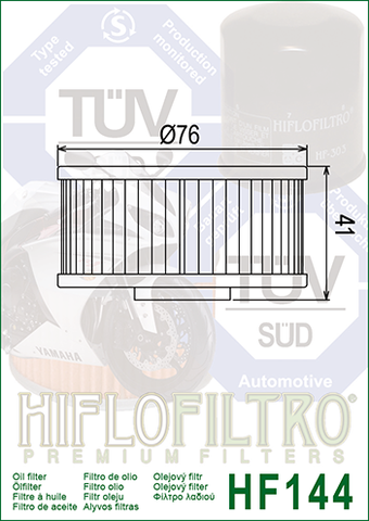 BikeMaster 17-1630 171630 (Hiflo HF144)