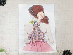 Декоративный пришивной элемент 3D, р. 27х20 см