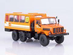 Ural-4322 shift work bus orange 1:43 Our Trucks #31