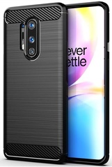 Чехол черного цвета для OnePlus 8 Pro, серии Carbon (карбон дизайн) от Caseport