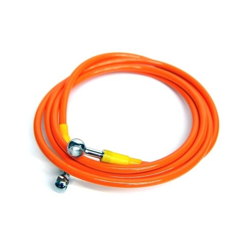Шланг тормозной армированный  L-500 мм, d-10 мм (оранжевый)