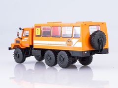 Ural-4322 shift work bus orange 1:43 Our Trucks #31