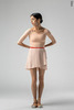 Wrap chiffon skirt with contrast ribbon | milky_white_scarlet