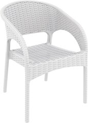 Кресло пластиковое плетеное, Siesta Contract Panama, белый