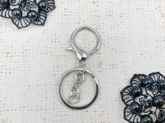 Брелок для ключей, d 2,5 см, L 6 см, никель