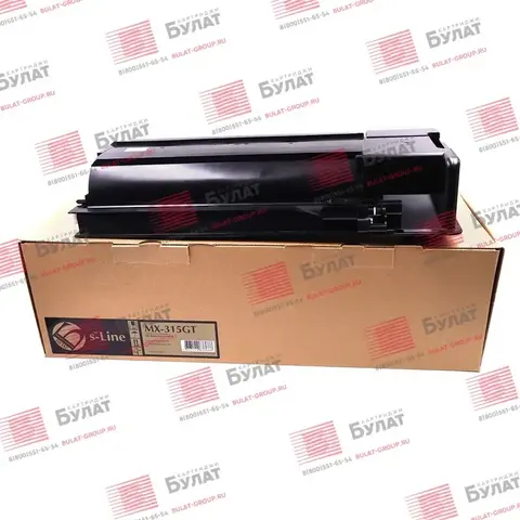 Тонер-картридж БУЛАТ s-Line MX-315GT для Sharp MX-M266 (Чёрный, 27500 стр.), совместимый