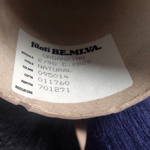 Вискоза BE MI VA / ORGANZINO 2/90 белый