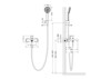 Aquatek AQ1249BG AQ1249BG ОБЕРОН смеситель для ванны с душевым набором, шлиф. золото