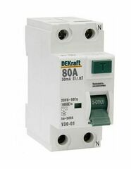 14058 Выключ.диф.тока УЗО03-2Р-80А-030 DEK