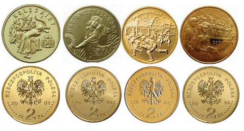 Набор из 4 монет "Традиции" 2001-2006