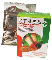 Китайский Детокс пластырь Foot Patch Natural на стопы ног от Bang De Li, 20 шт.