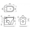 Унитаз безободковый подвесной BelBagno FLAY-R BB053CHR