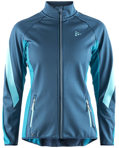 Элитная лыжная куртка Craft Sharp Softshell XC Blue женская