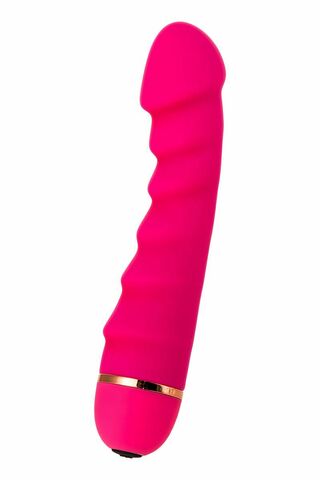 Розовый рельефный вибростимулятор точки G - 16 см. - A-toys 761023
