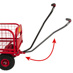 Тележка DDE Трансформер 200 ручная четырехколесная с бортами