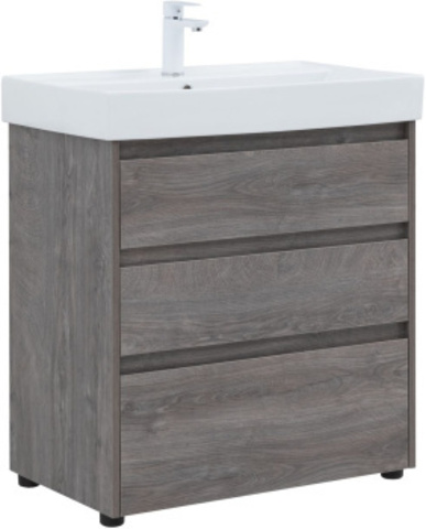 Aquanet 302473 Тумба Nova Lite 75 3 ящ. цв. дуб рошелье (302473)
