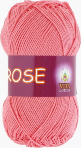 Пряжа Rose (Vita cotton) 3905 Розовый коралл