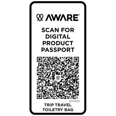 Trip Aware™ дорожная косметичка из переработанного материала 6 л