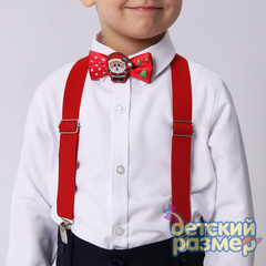 Набор (подтяжки + бабочка) новогодний