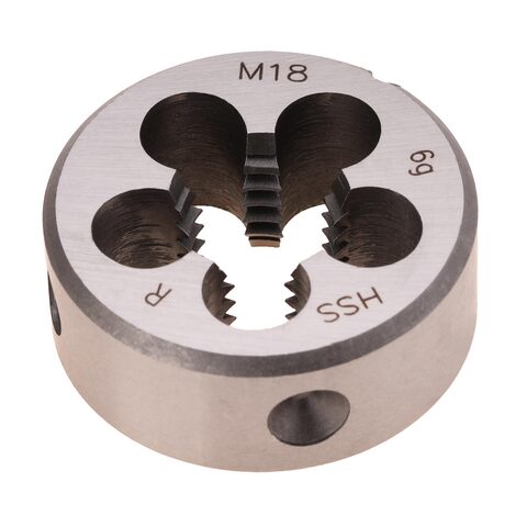 Плашка М18х2,5 DINEN22568 HSS 6g 45х18мм Terrax by Ruko 237180TX