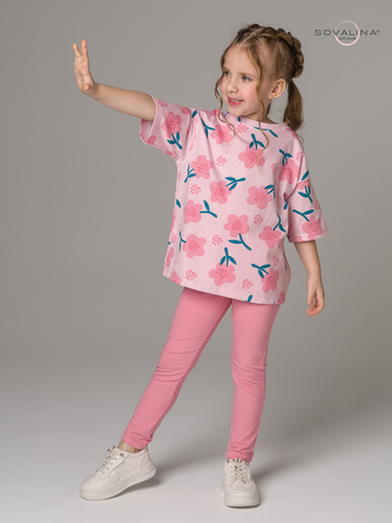 Костюм Мун незабудки на пудре-пудра