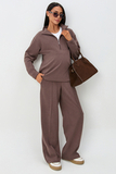 Костюм для беременных и кормящих 19194 тёмно-коричневый меланж