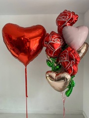 Воздушные гелиевые шарики с доставкой по Хабаровску цветок Роза №4829