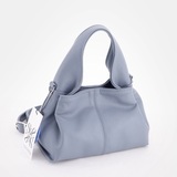 Сумка Саломея 2026 гладкий серо-голубой