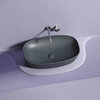 Ceramica Nova Element CN6049MDH Умывальник чаша накладная овальная, 60x38, цвет: темный антрацит матовый