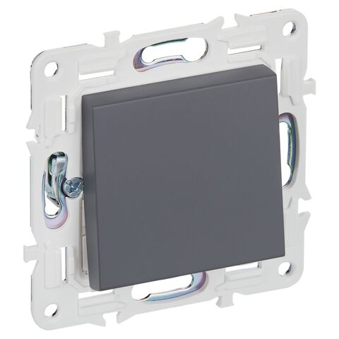 SKANDY Выключ. 1-кл. перекр. 10А SK-V03T титан IEK