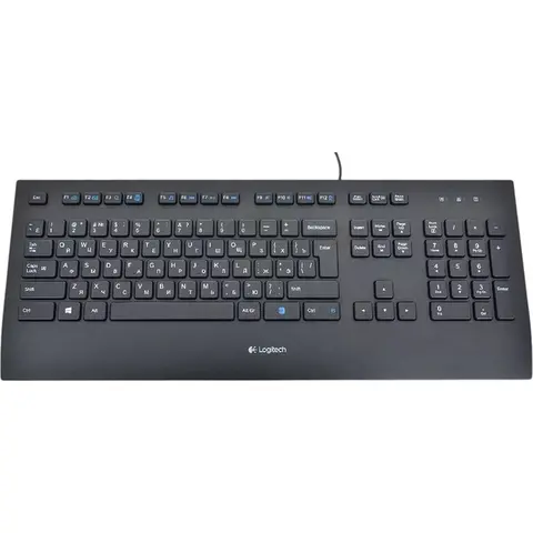 Клавиатура проводная Logitech K280e black (USB, 102 клавиши, водостойкая) (920-005215)