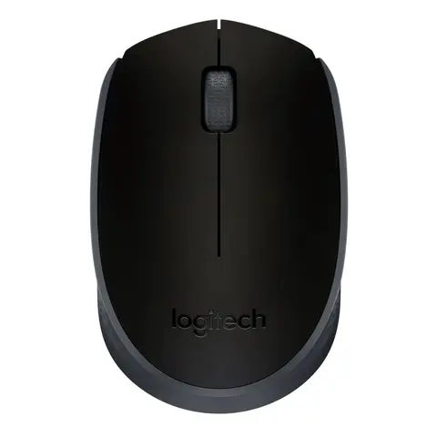 Мышь беспроводная Logitech M171 black (USB, оптическая, 1000dpi, 2but) (910-004643)