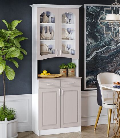 Буфет 2-х створчатый Констанция (Мускат, Белый)