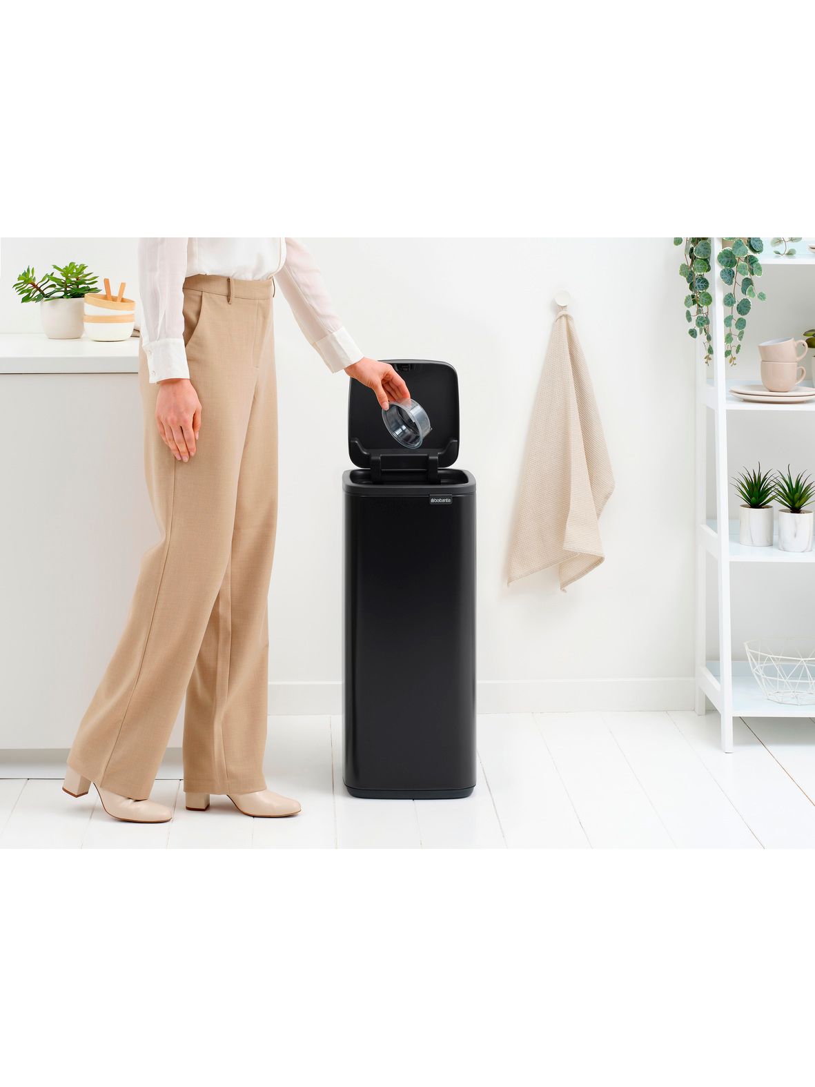 Мусорный бак Bo Bo Touch Bin (30 л), Черный матовый, арт. 238208 - фото 12