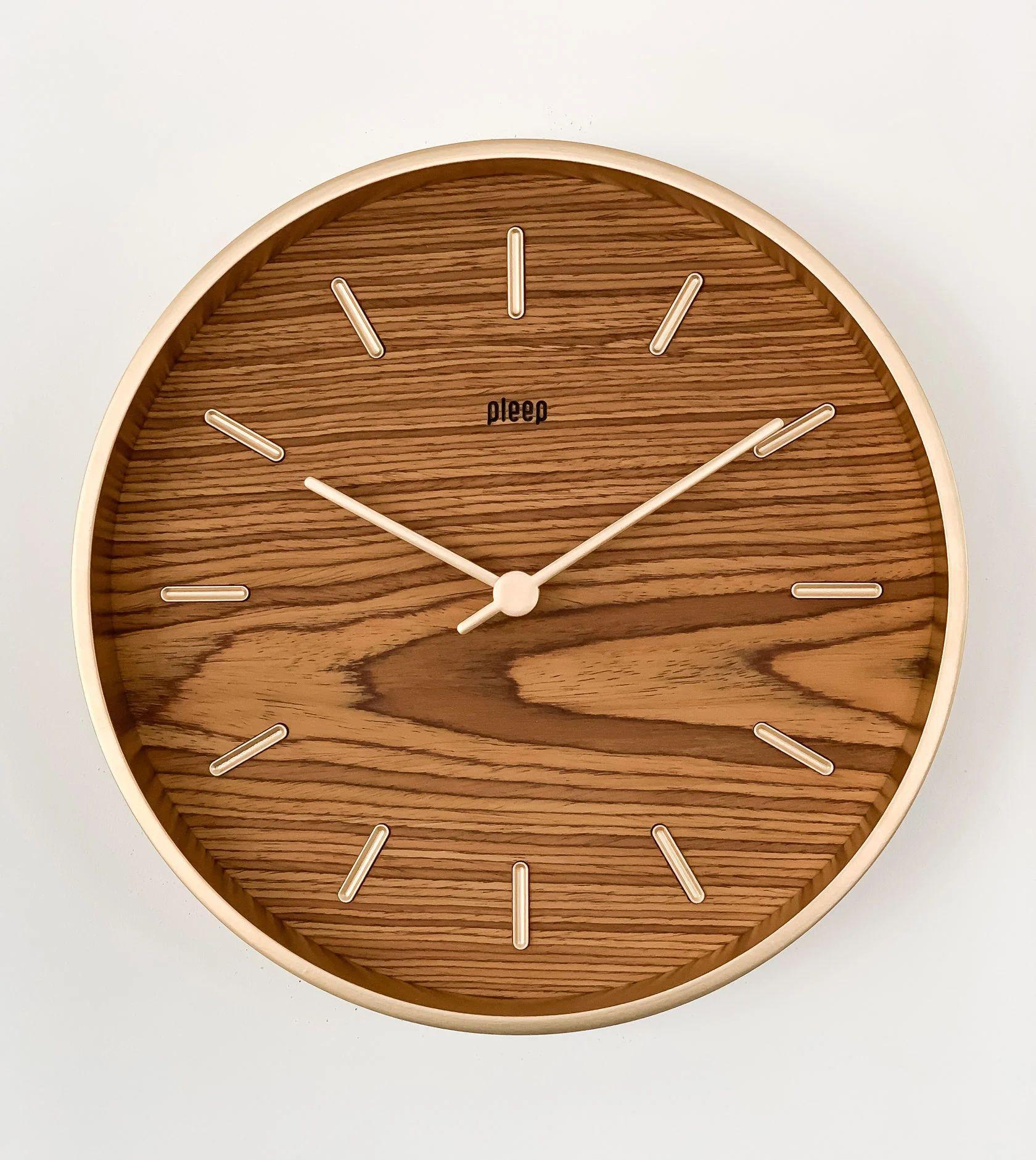 Настенные часы PLEEP PERI  Wood-M-09