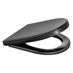 Berges 015113 сиденье для унитаза Geo Black SO  black duroplast  микролифт, быстросъём, металл фото