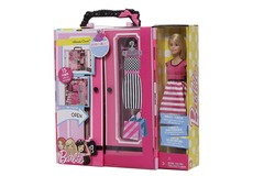 Розовый шкаф Barbie с куклой