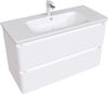 Aquanet 330469 Тумба Эмбер 105 2 ящ. цв.белый матовый (330469)