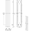 Boheme 725-MW Полотенцесушитель электрический MATT WHITE