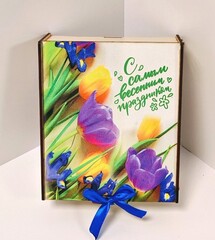 Шкатулка чая С самым весенним праздником №2