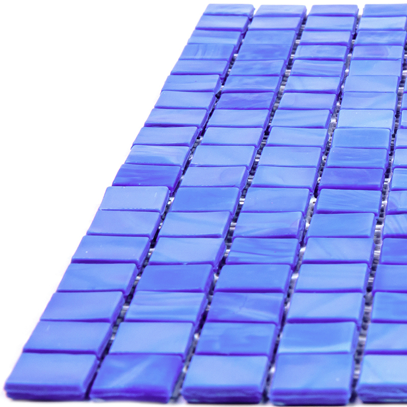 NC0321 Мозаика одноцветная чип 15 стекло Alma Mono Color синий квадрат глянцевый